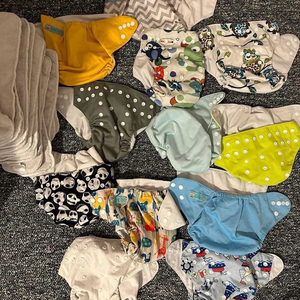 Colorful Kids Cloth Diapers Set